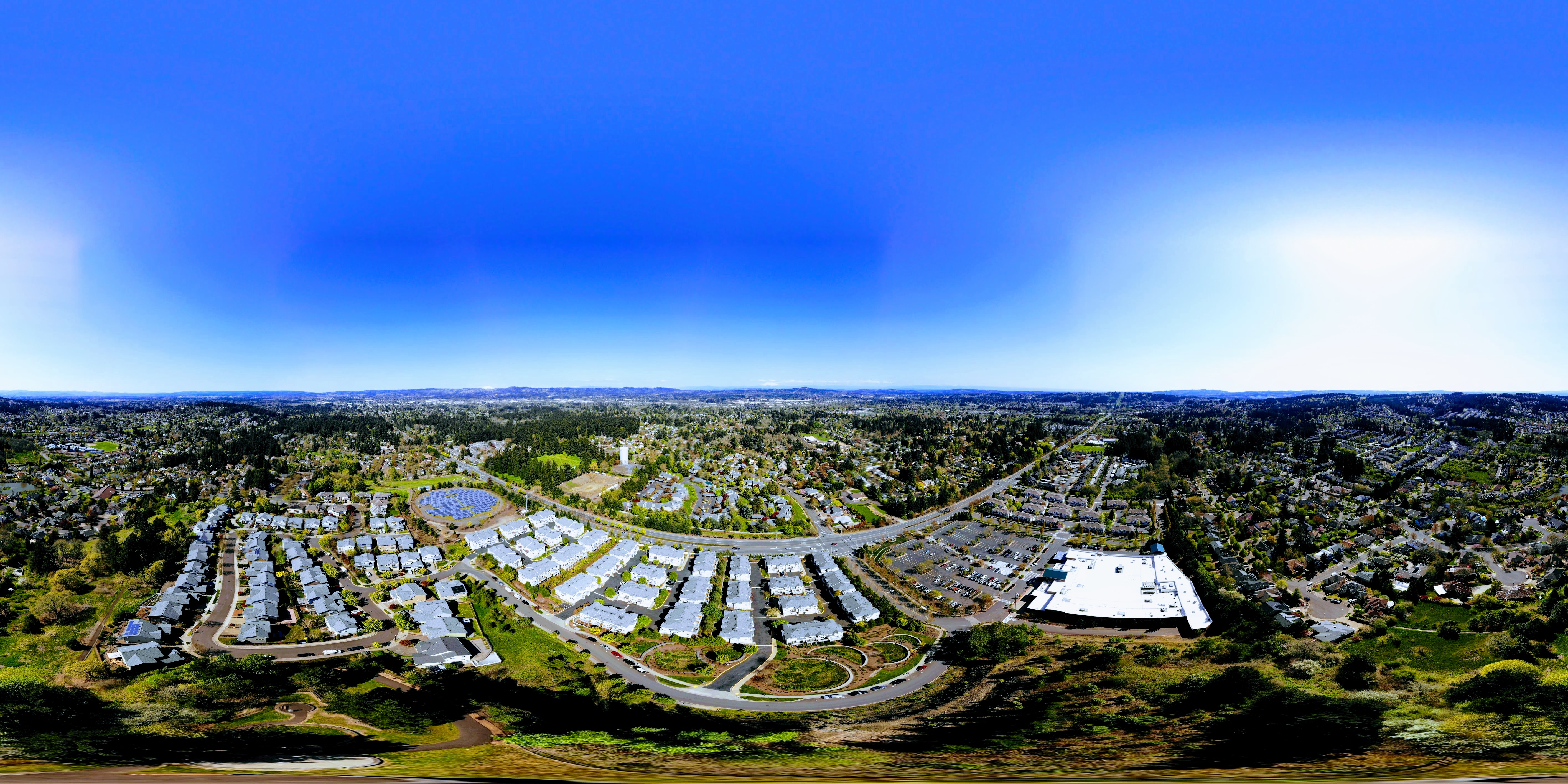 360 sphere panoramic image shot on DJI Mavic Air