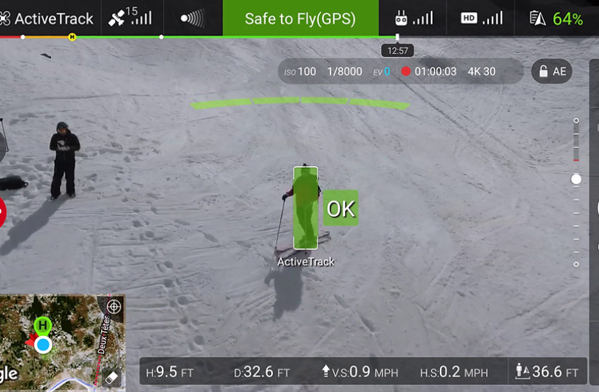 dji active track sur le mini 4 pro